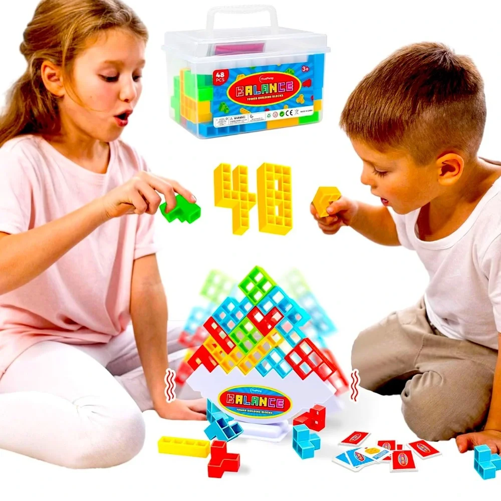 48 PCs of tower building blocks